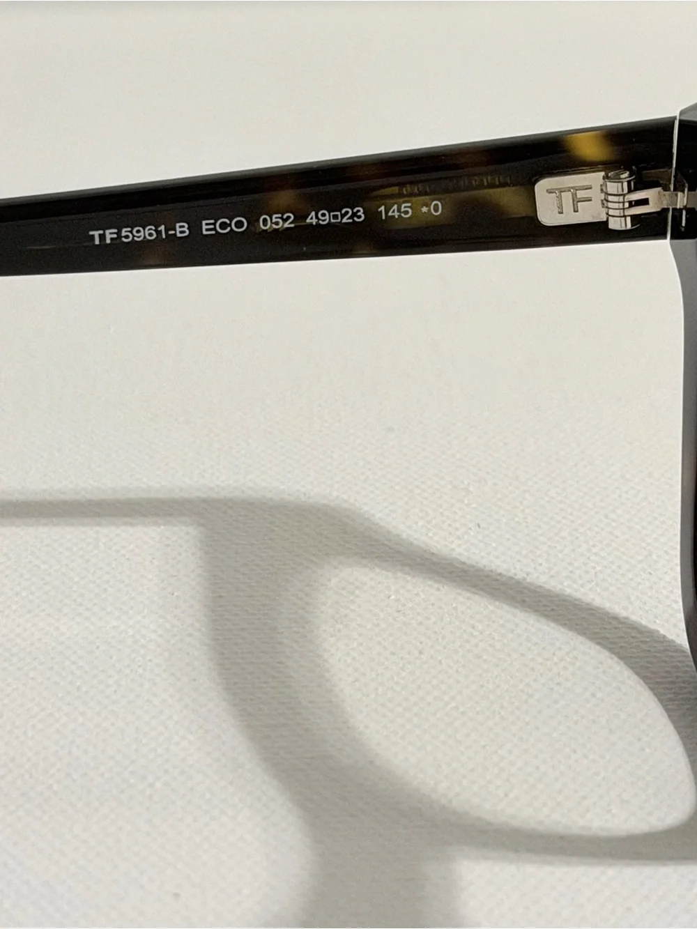 Tom Ford Black Thick Square Frame Sunglasses